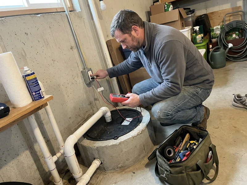 Resetting a tripped GFCI and testing the pump circuit